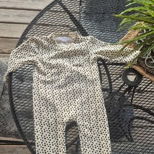 Magic Balloon Cream and Black Polka Dot Onesie